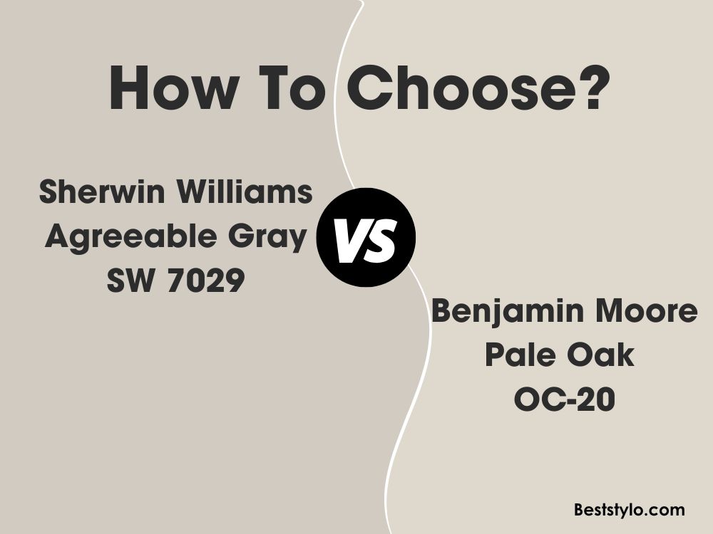 BM Pale Oak vs SW Agreeable Gray