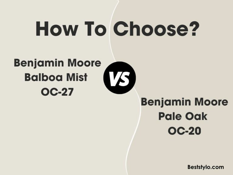 Balboa Mist vs Pale Oak