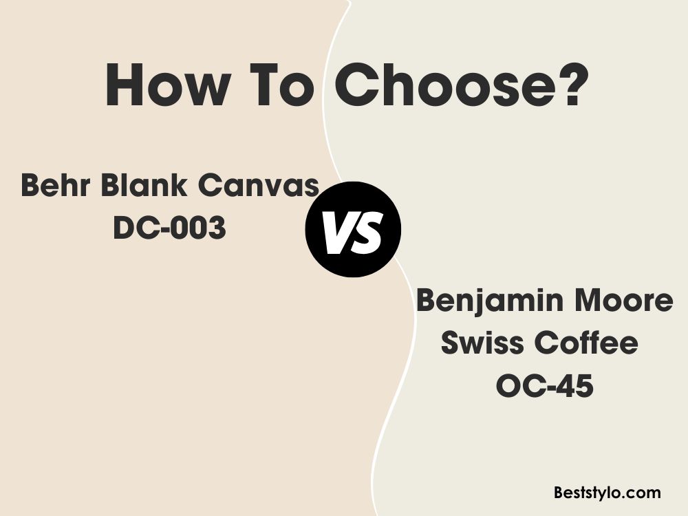 Behr Blank Canvas vs BM Swiss Coffe