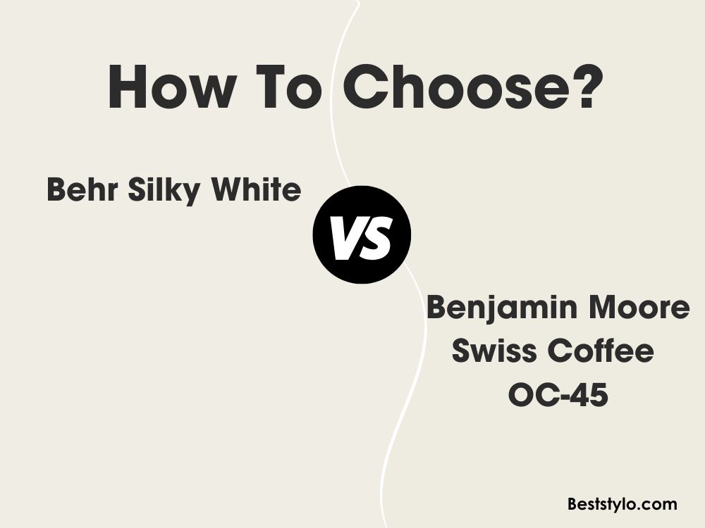 Behr Silky White vs BM Swiss Coffee