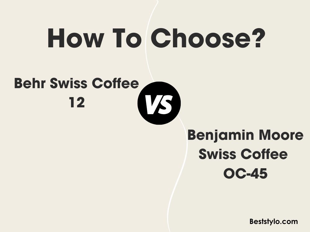 Behr Swiss Coffee vs BM Swiss Coffee
