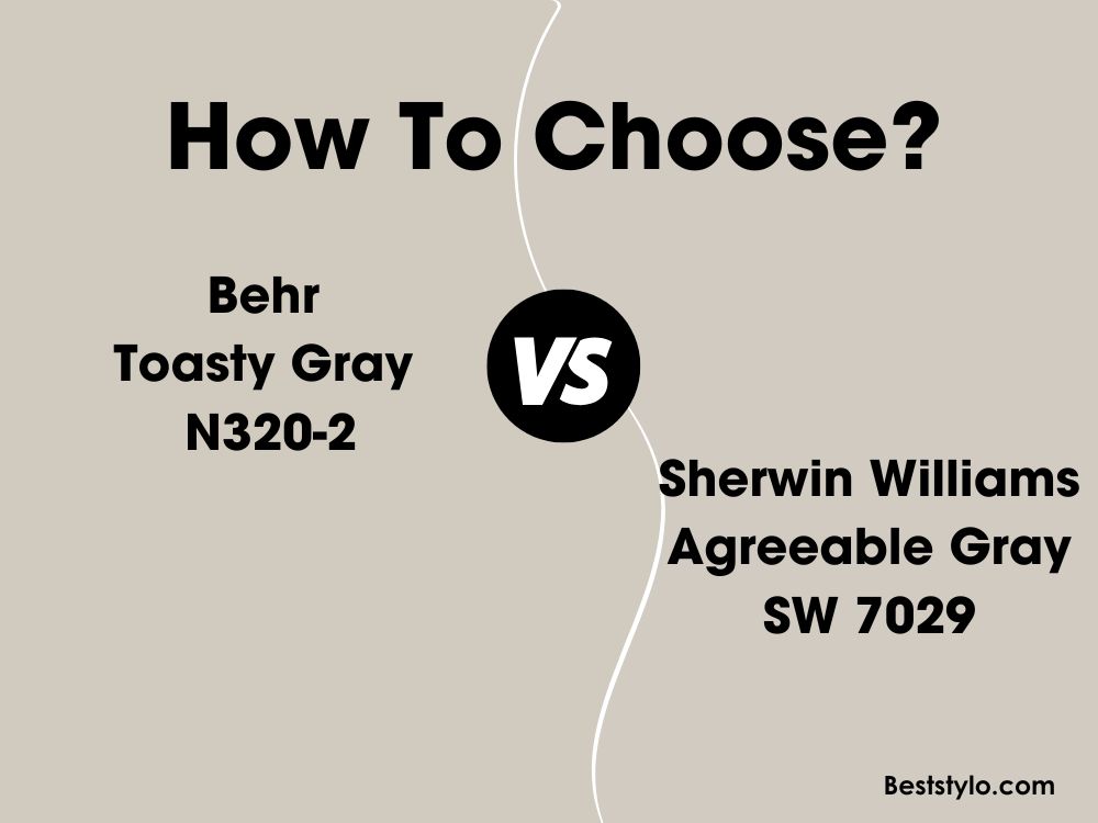 Behr Toasty Gray vs SW Agreeable Gray