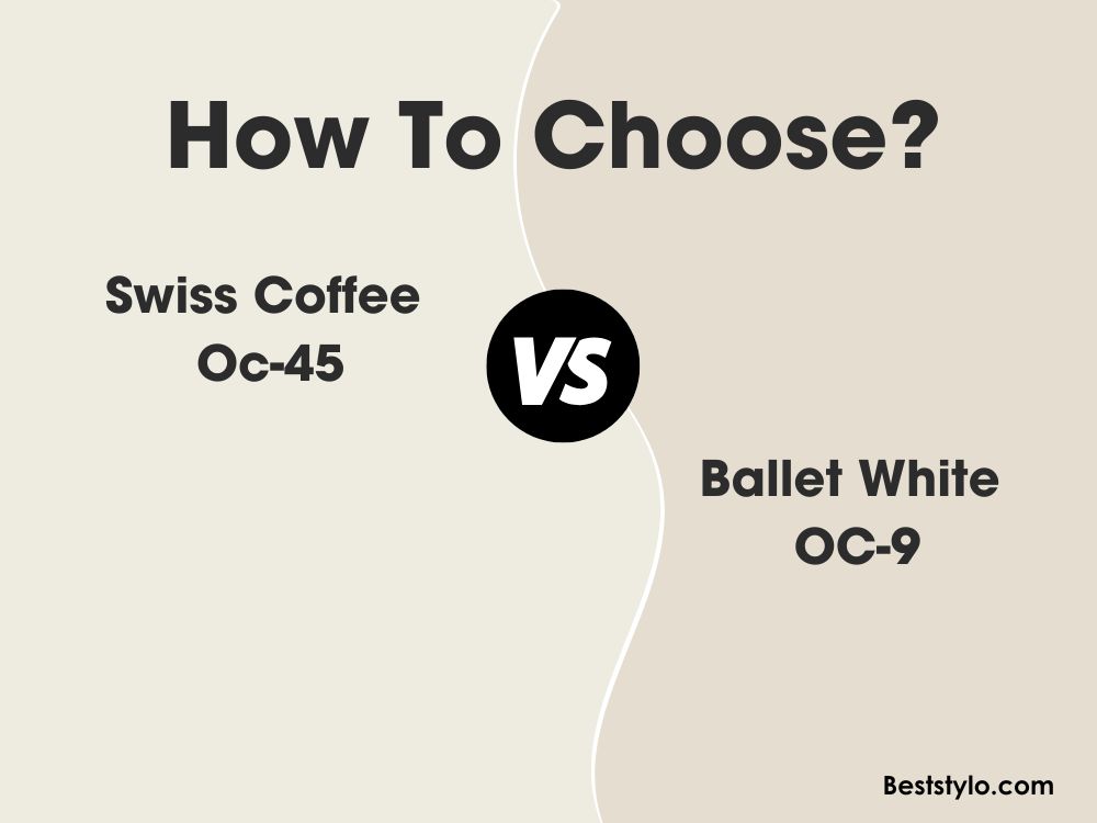 Benjamin Moore Ballet White Vs Swiss Coffee