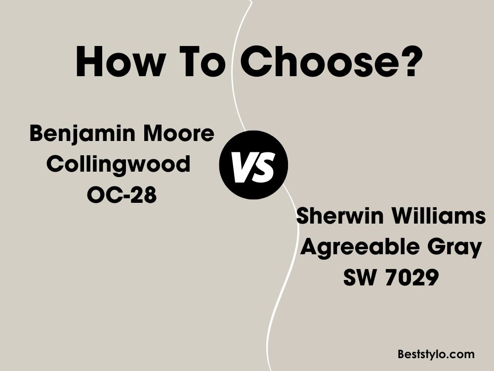 Benjamin Moore Collingwood OC-28 vs Sherwin Williams Agreeable Gray SW 7029