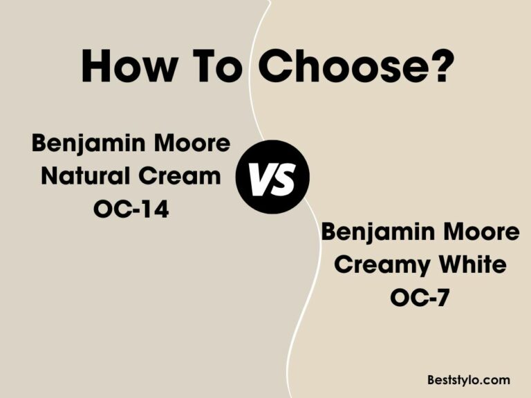 Benjamin Moore Creamy White vs Natural Cream