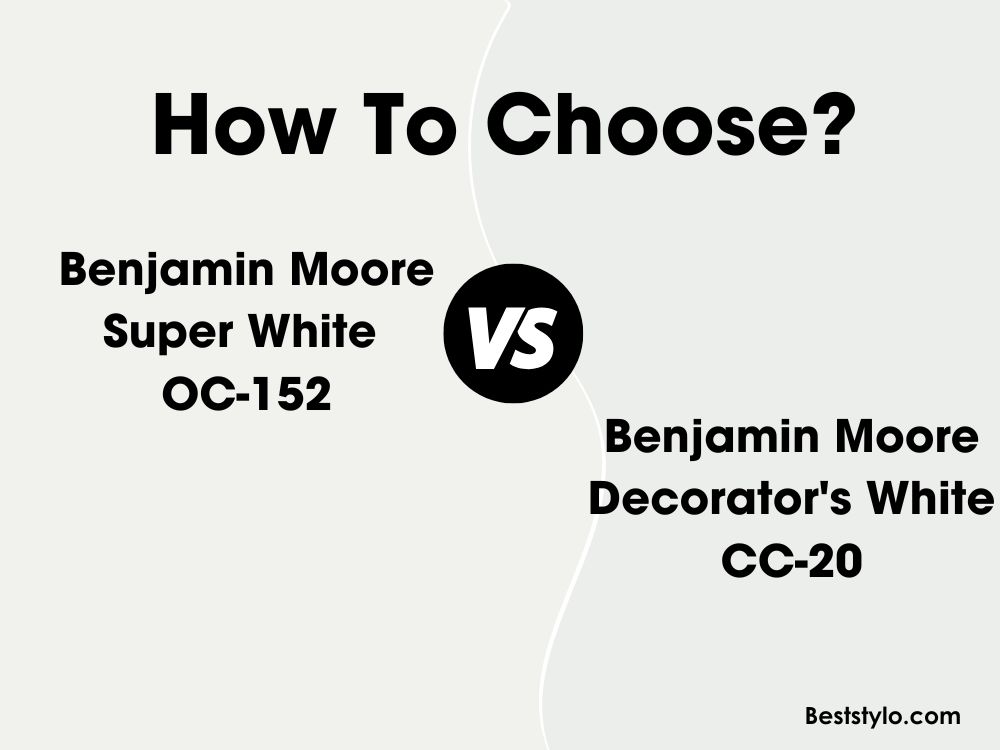 Benjamin Moore Decorator's White CC-20 vs Super White OC-152 (1)