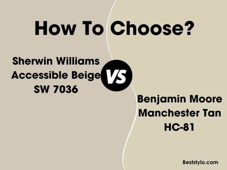 Benjamin Moore Manchester Tan HC-81 vs Sherwin Williams Accessible Beige SW 7036