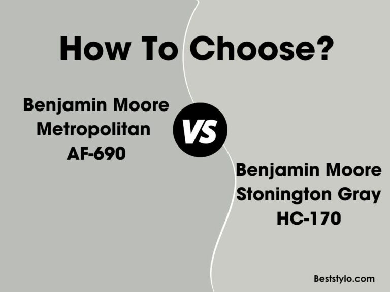 Benjamin Moore Metropolitan AF-690 vs Stonington Gray HC-170