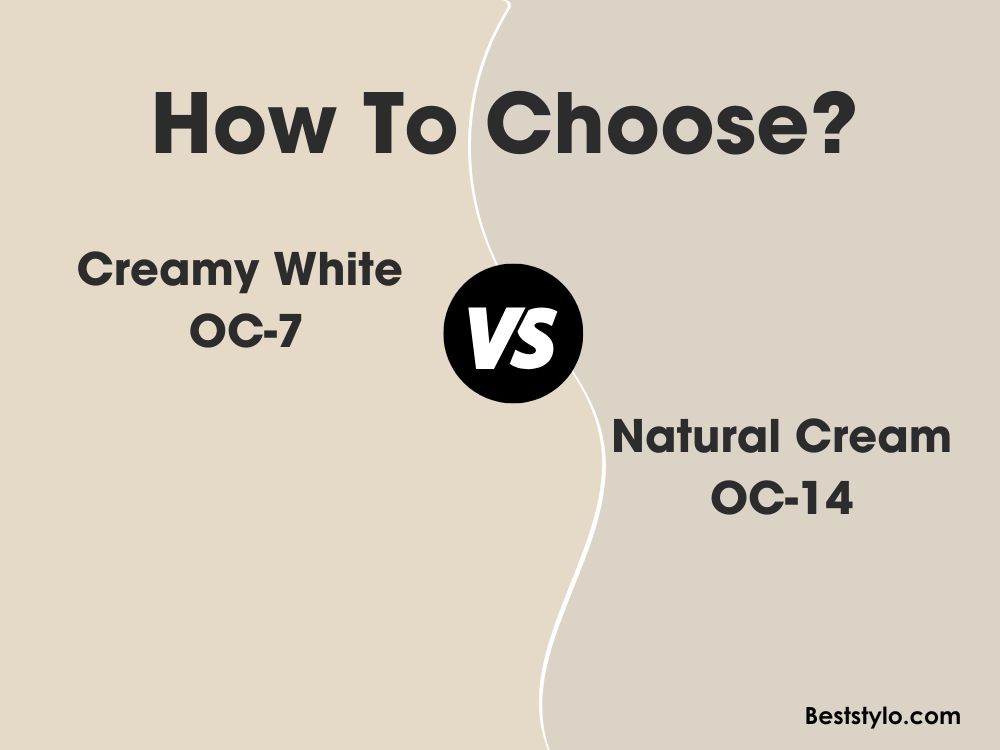Benjamin Moore Natural Cream vs Edgecomb Gray