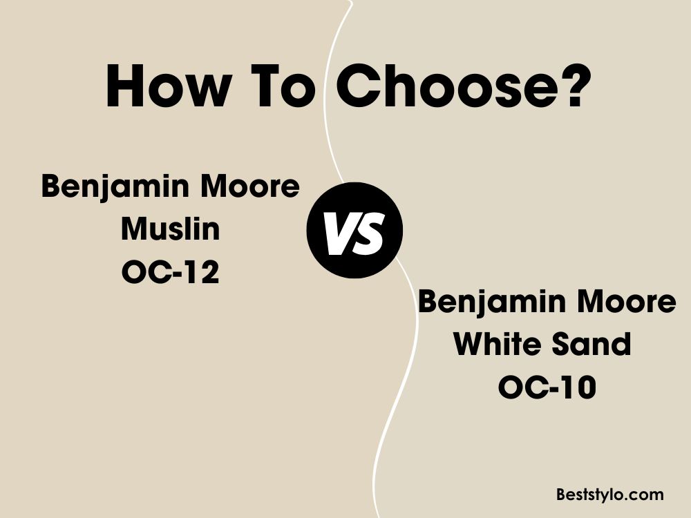 Benjamin Moore White Sand vs Muslin