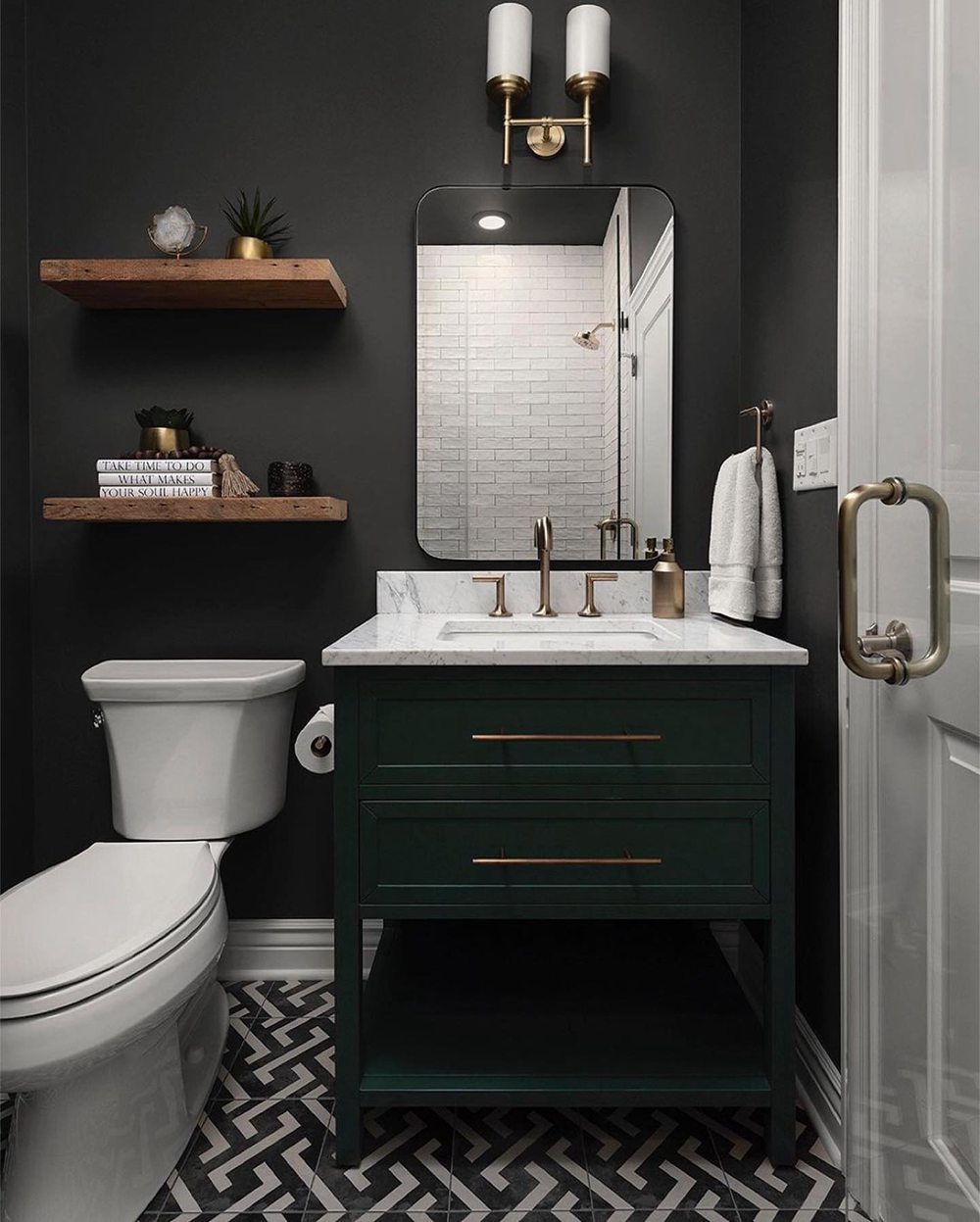 Best Black Paint Colors for Small Bathrooms