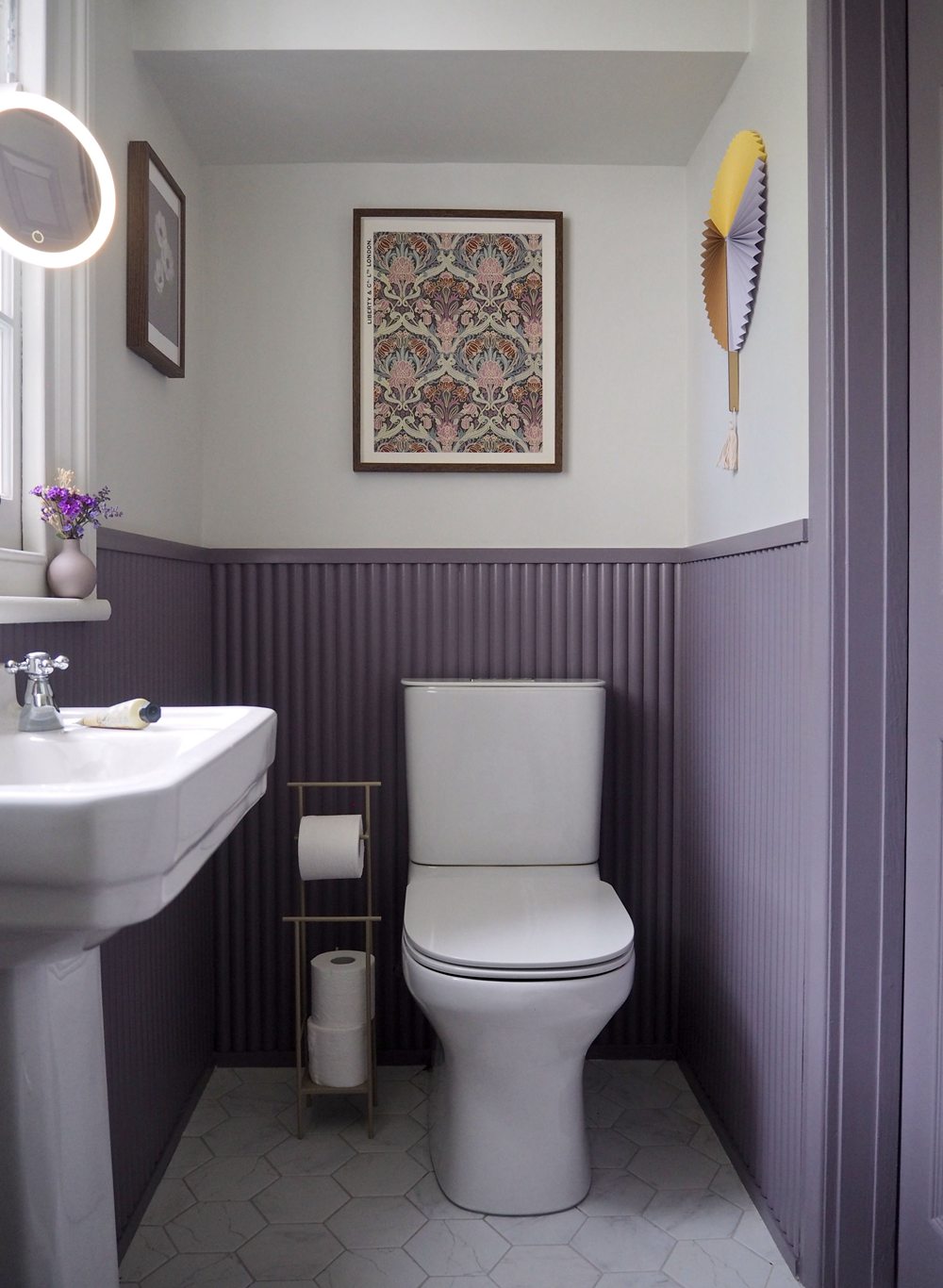Lavender Gray Bathroom