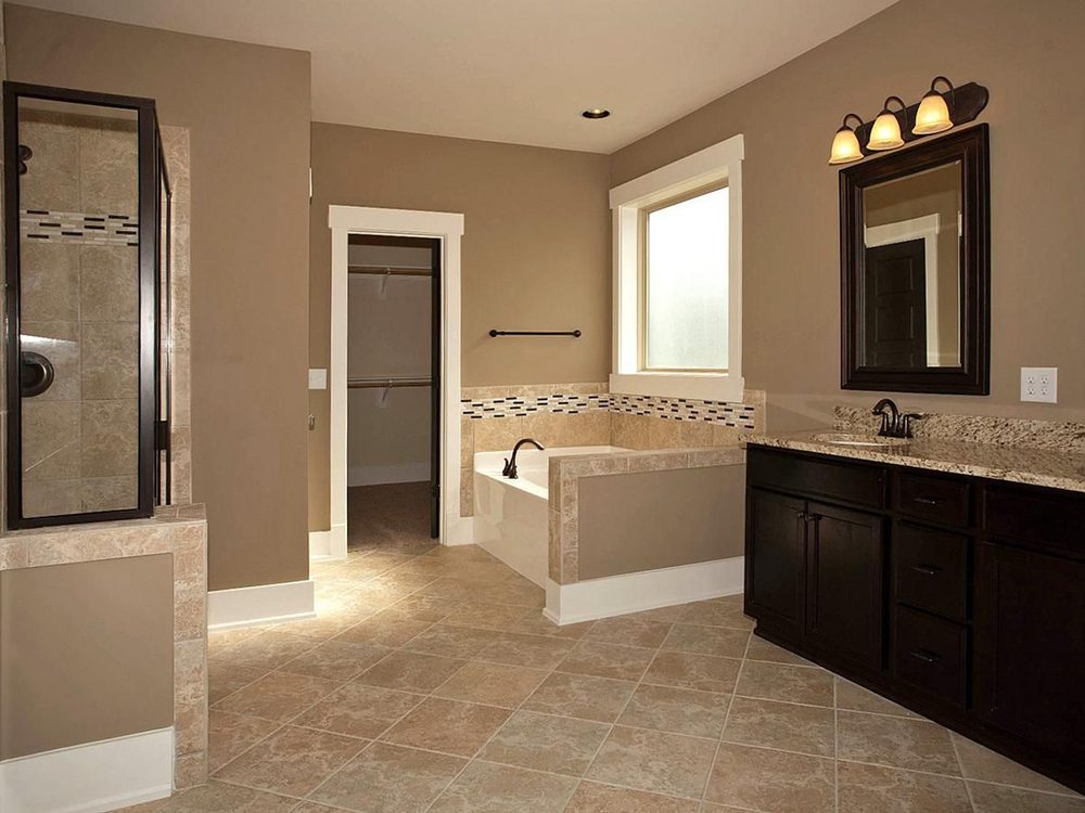 Medium Brown bathroom