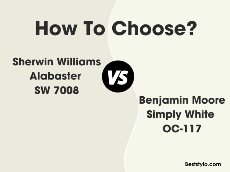 SW Alabaster vs BM Simply White