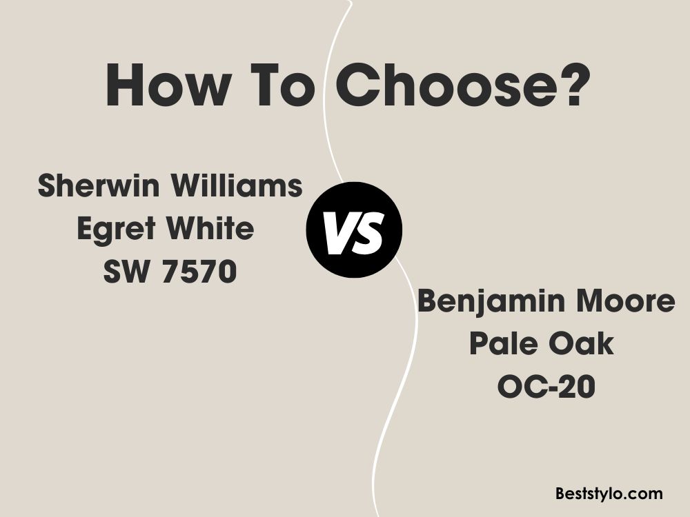 SW Egret White vs Pale Oak