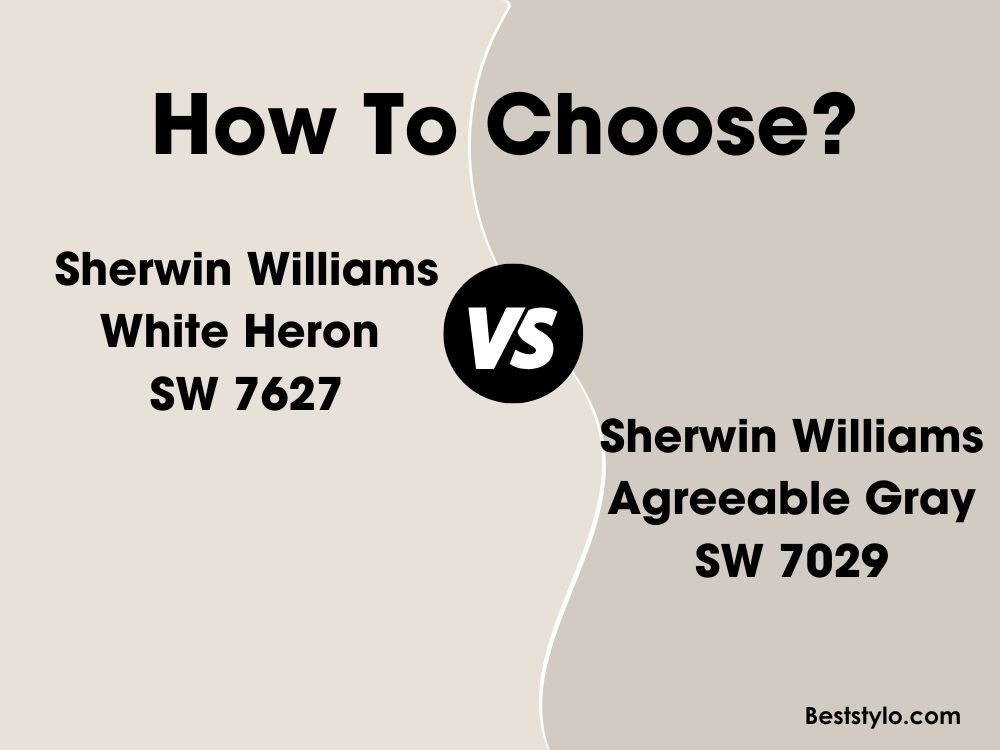 SW White Heron vs Agreeable Gray