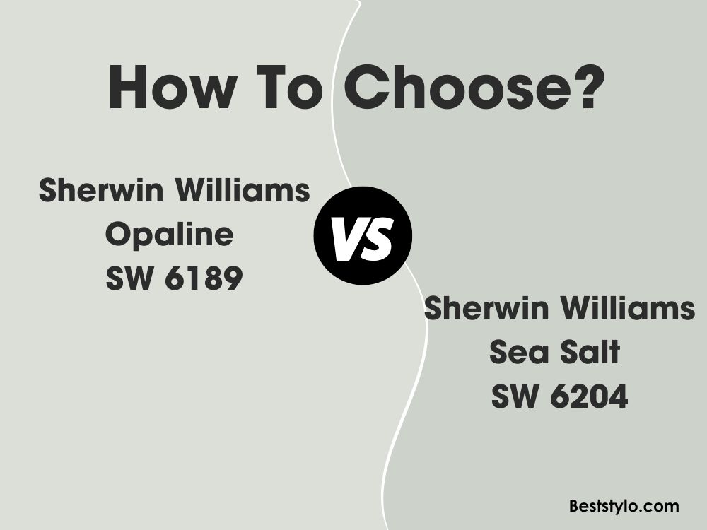 Sherwin Williams Opaline vs Sea Salt