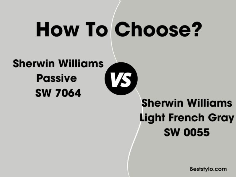 Sherwin Williams Passive SW 7064 vs Sherwin Williams Light French Gray SW 0055