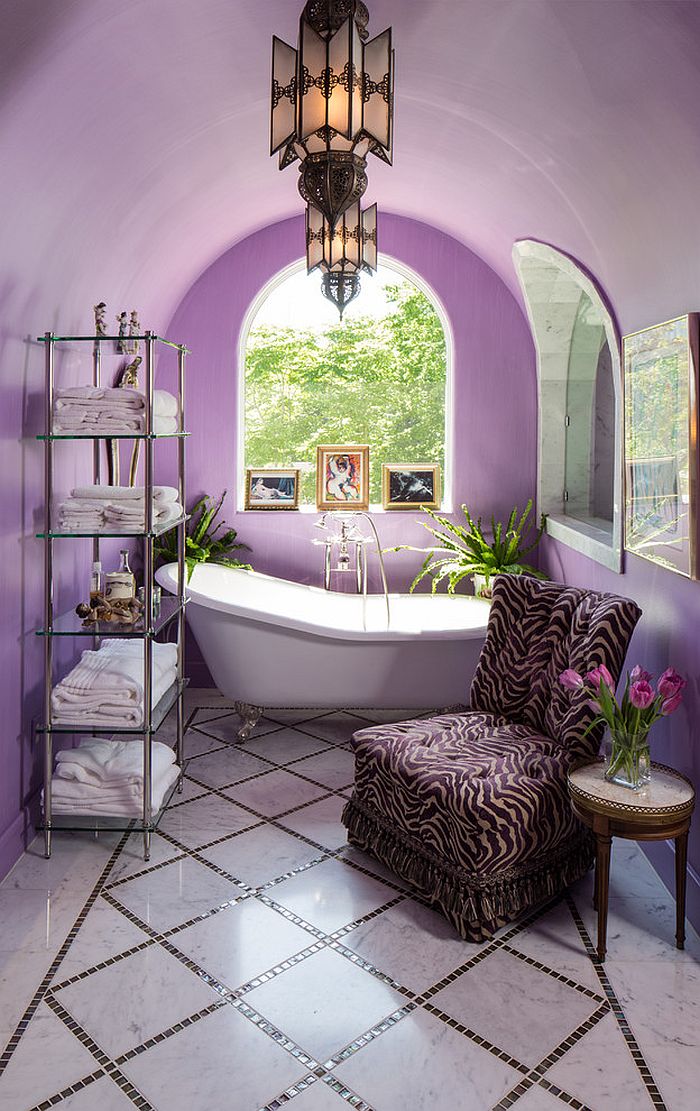 Vivid Violet bathroom