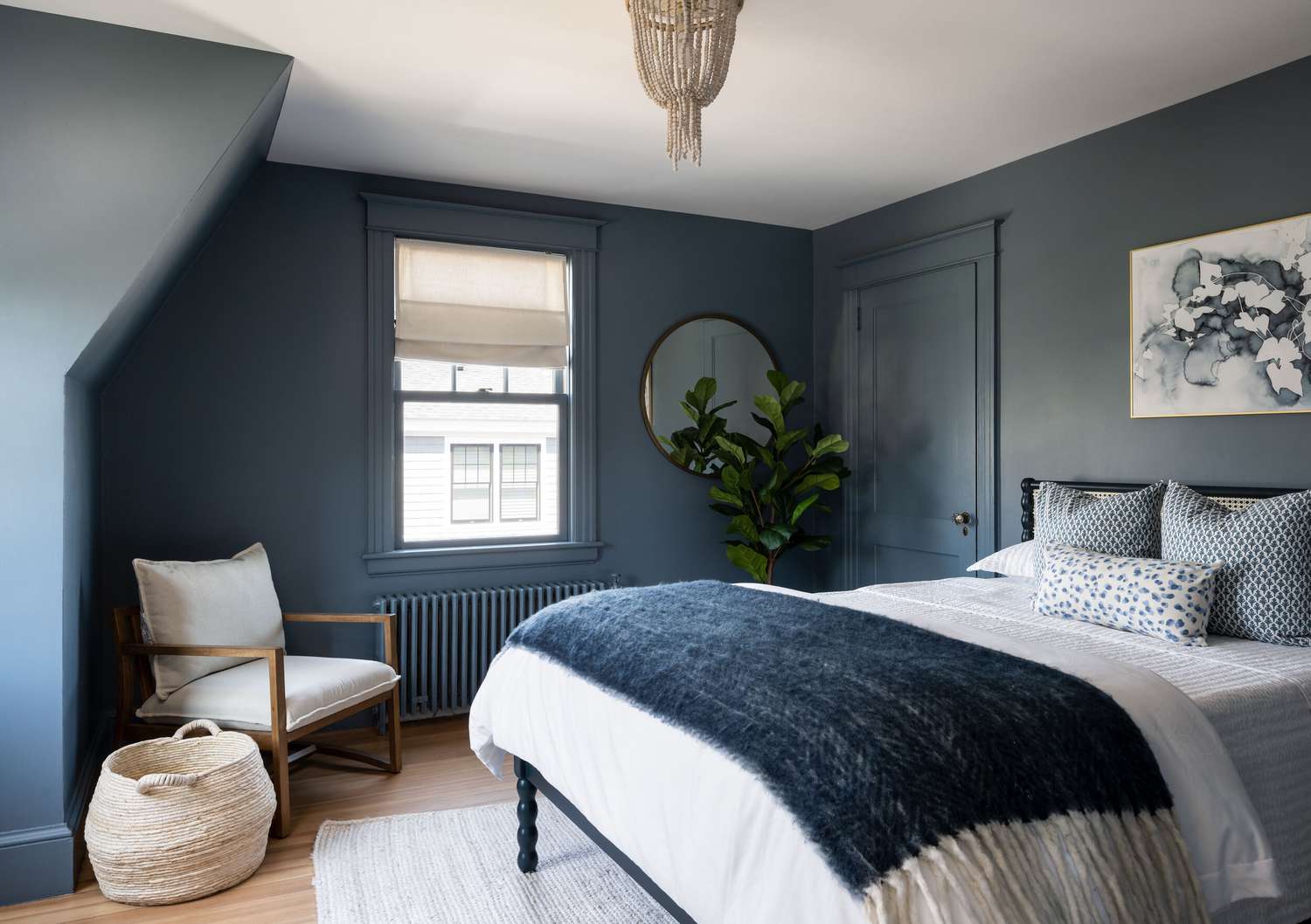 Warm Blue Gray bedroom