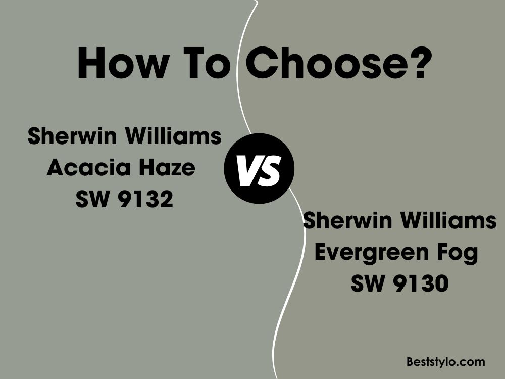 acacia haze vs evergreen fog