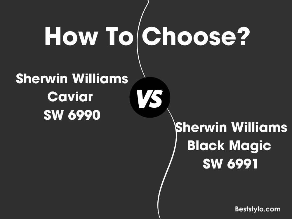 sherwin williams caviar vs black magic