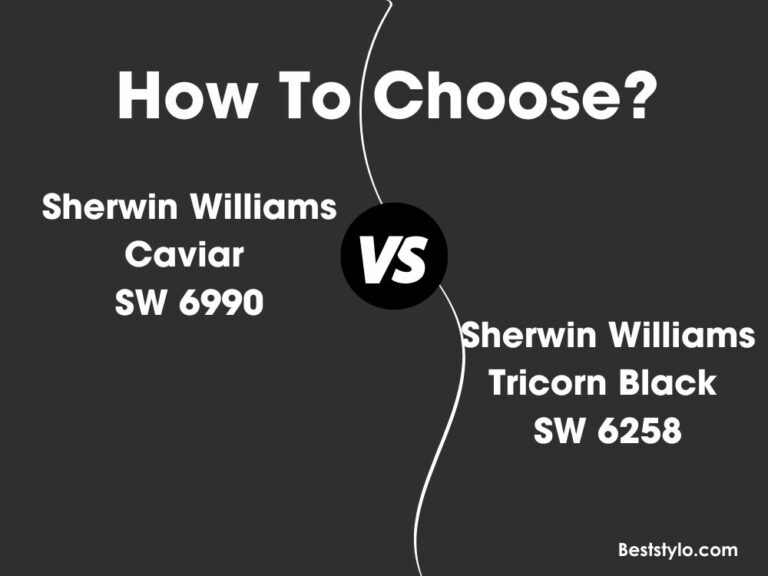 sherwin williams caviar vs tricorn black