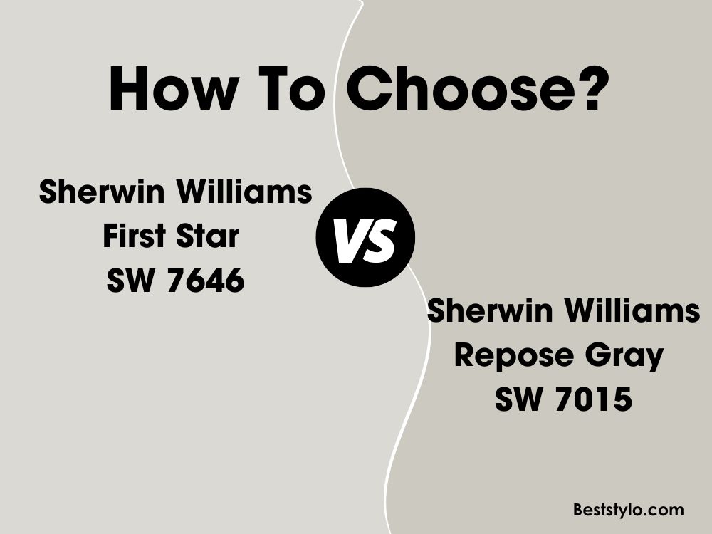 sherwin williams first star vs repose gray