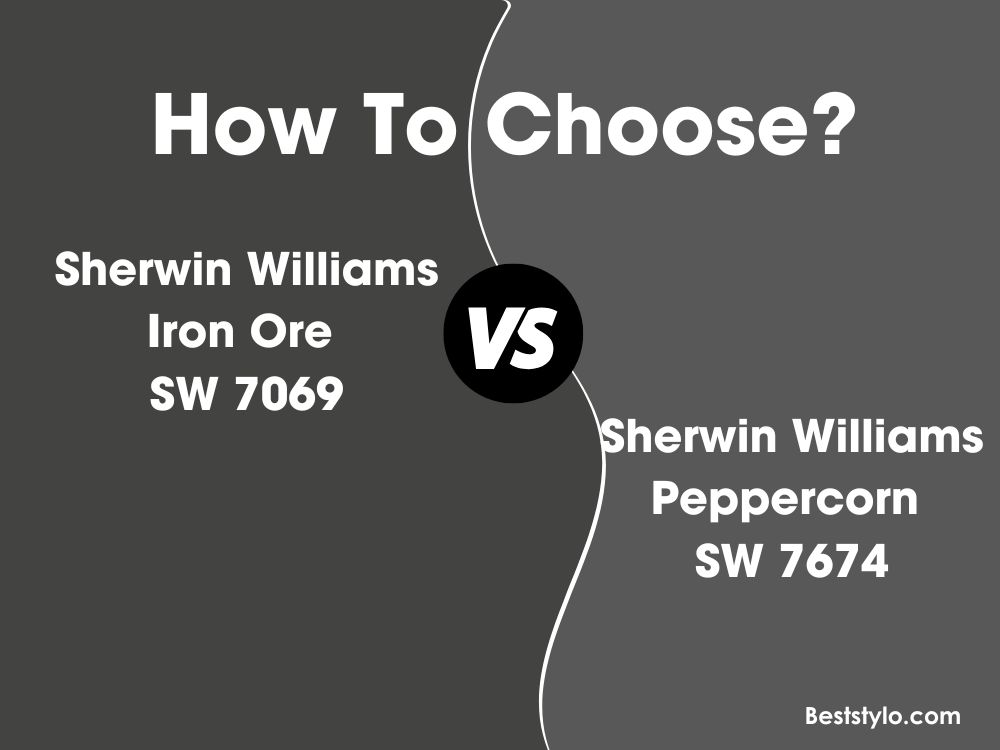 sherwin williams iron ore vs peppercorn