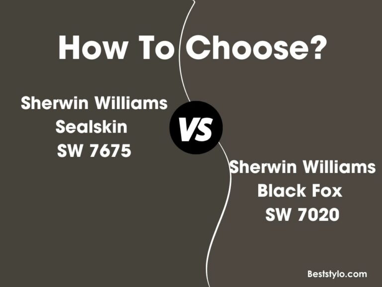 sherwin williams sealskin vs black fox