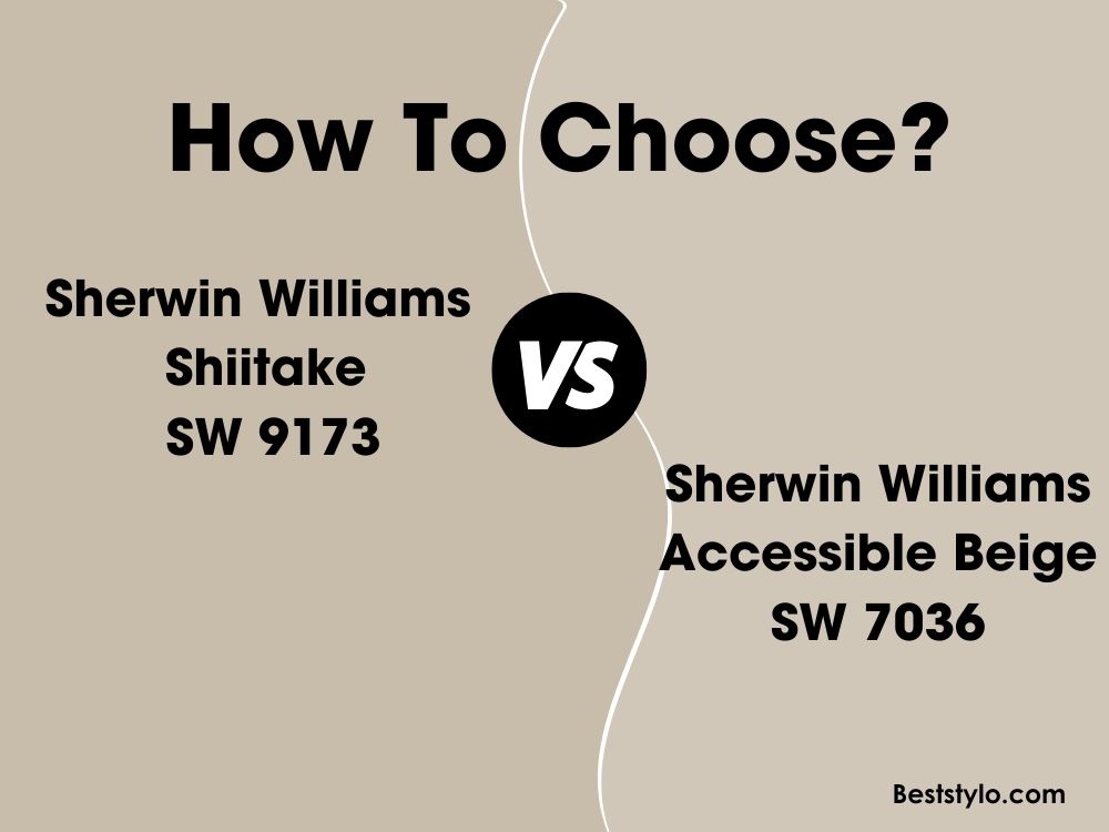 sherwin williams shiitake vs accessible beige