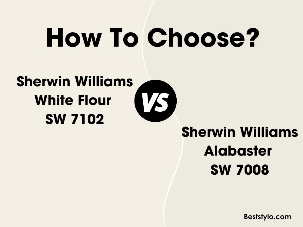 sherwin williams white flour vs alabaster