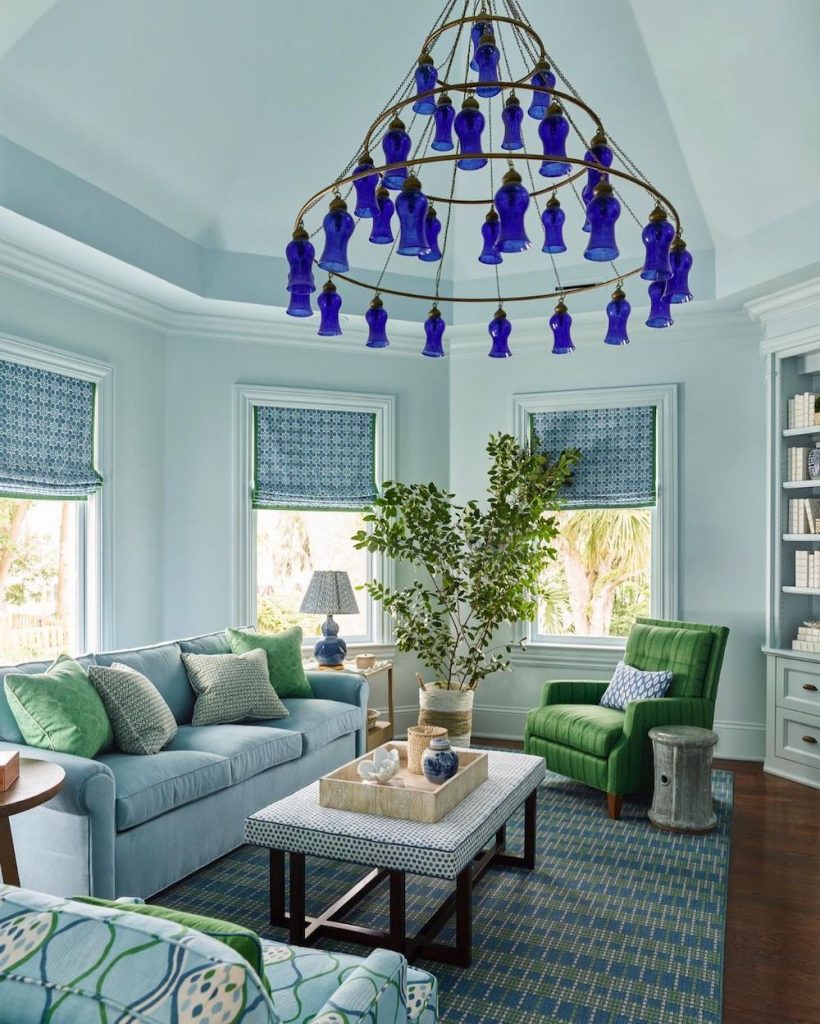 Coastal Blue Living Rooms