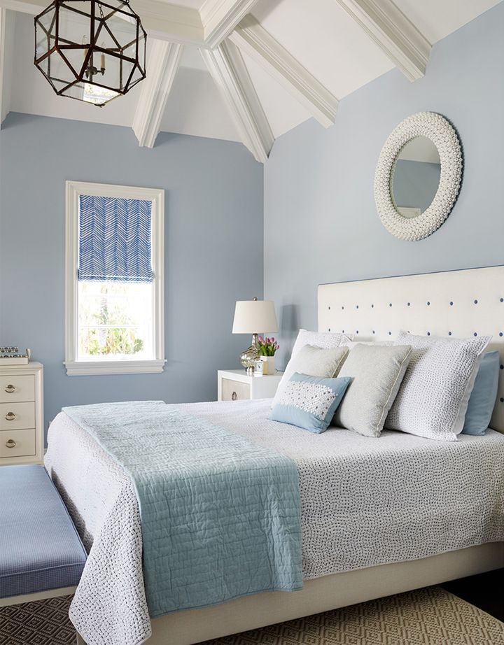 Light Blue Gray Tranquil Bedrooms