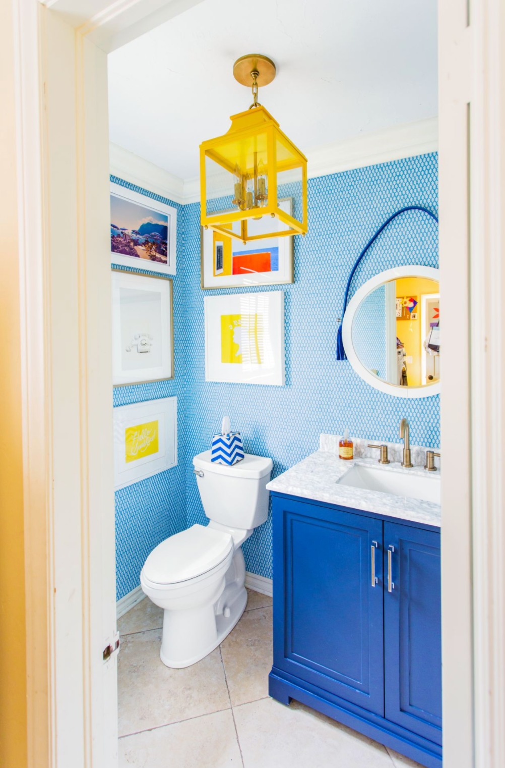 Neon Blue Bathrooms