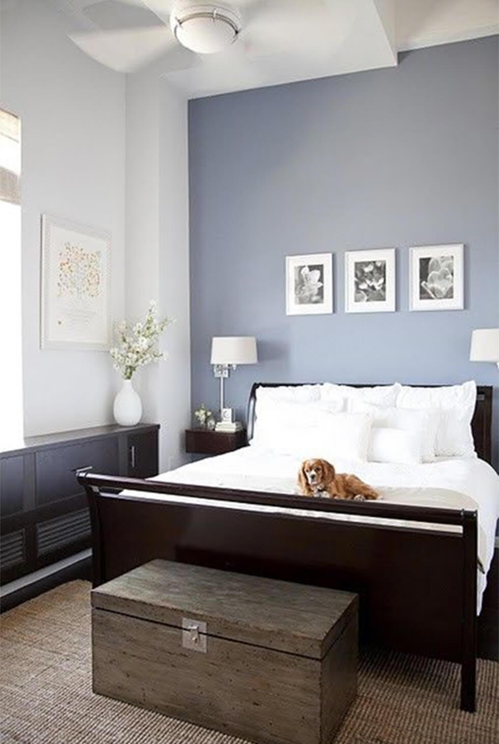 Neutral Blue Bedrooms