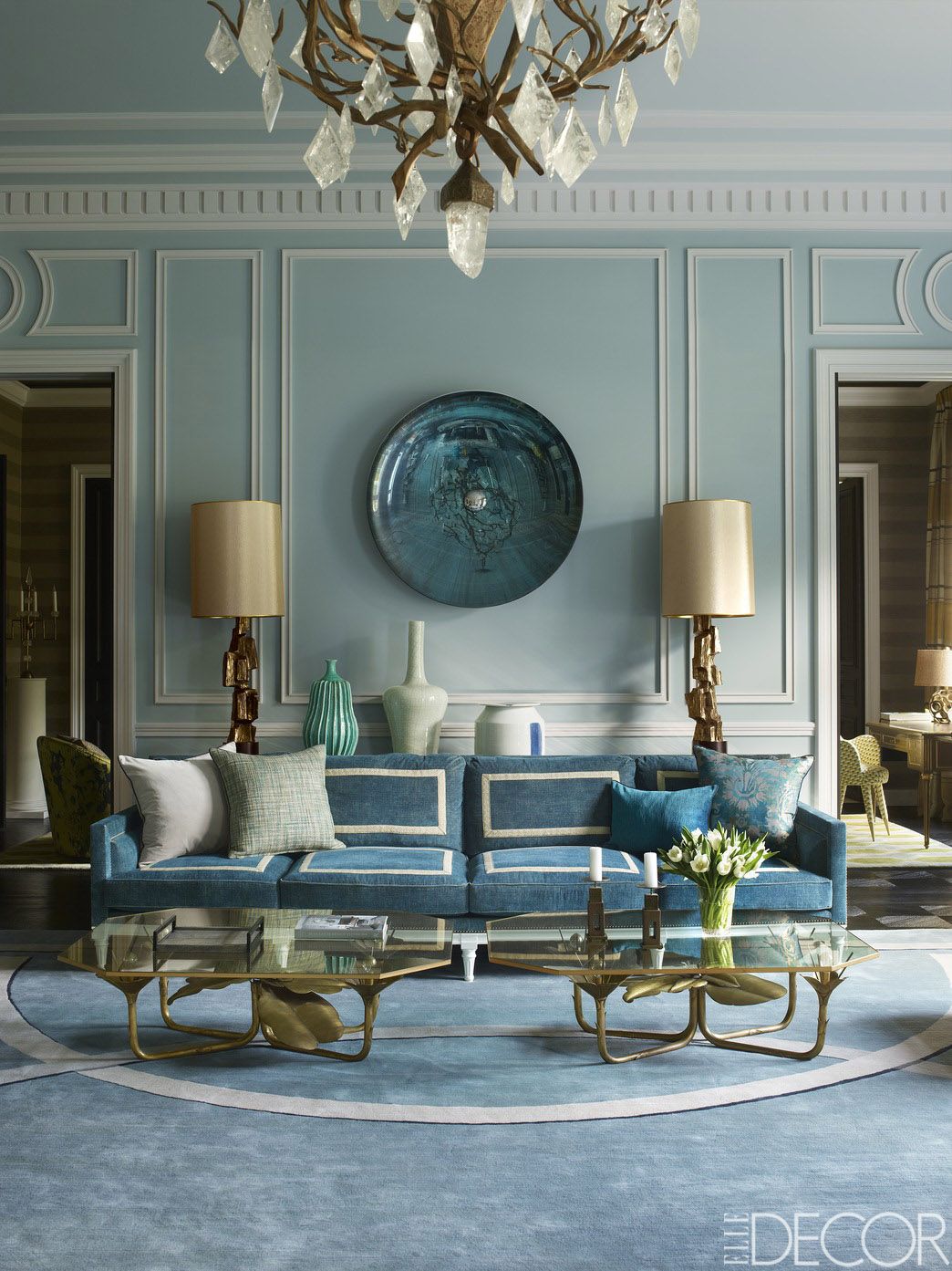 Pastel Blue Living Rooms