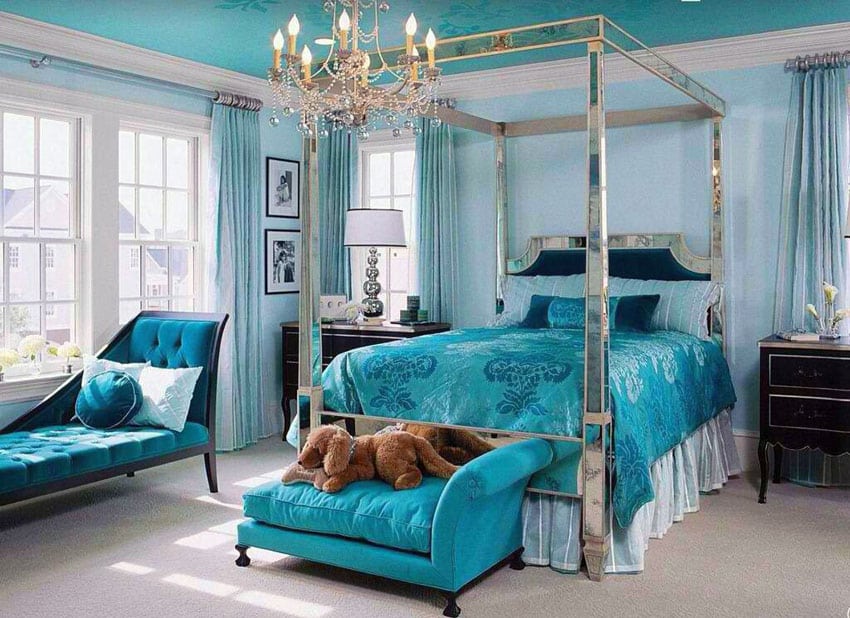 Teal Blue Bedrooms